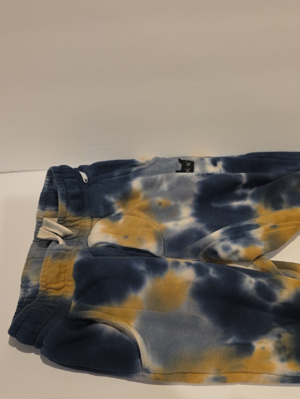 Munster Kids Tie-Dye Jogger Pants - Blue & Mustard Size 3 T - Picture 11 of 11
